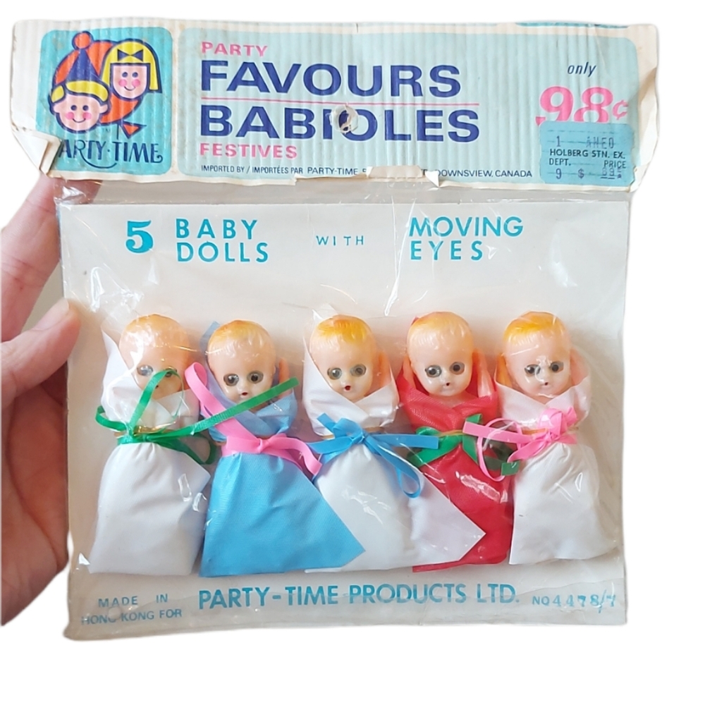 *2 for $20* Vintage Baby Dolls with Moving Eyes